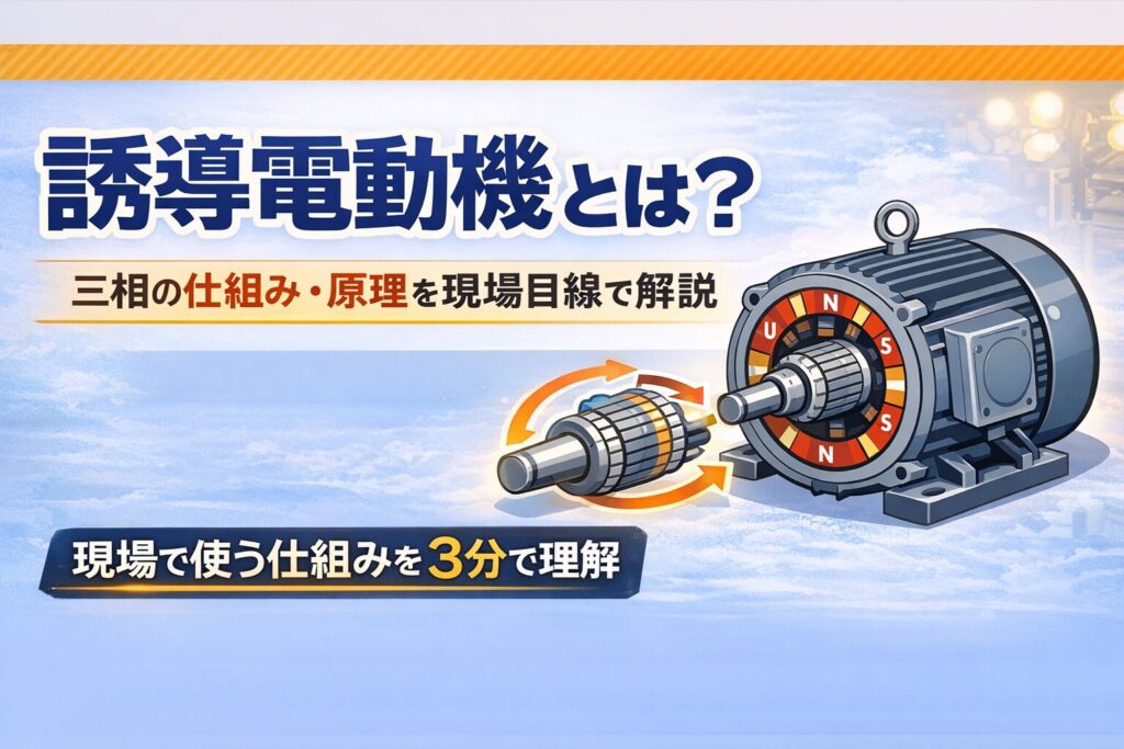 誘導電動機とは？三相の仕組み・原理と種類を現場目線で解説