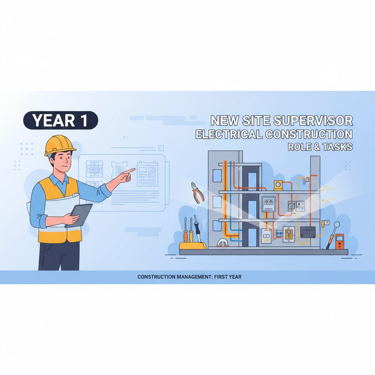 記事「建築施工管理「1年目」!新人現場監督のお仕事とは?」のアイキャッチ