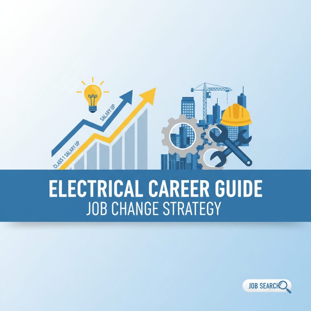 記事「電気施工管理の転職完全ガイド – 2級・1級別の年収UP戦略と求人攻略法」のアイキャッチ