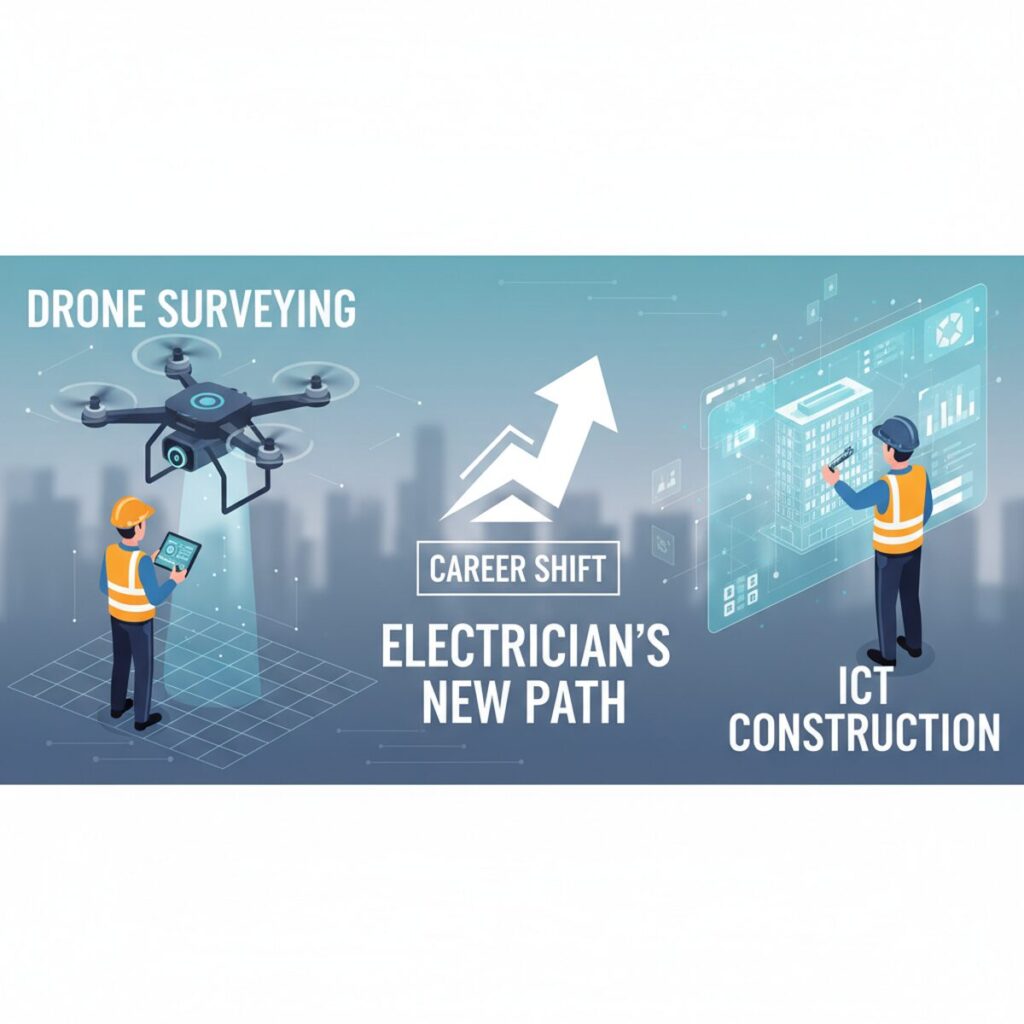 記事「測量士に転職するには？ドローン測量・ICT施工で変わる測量業界のキャリア」のアイキャッチ